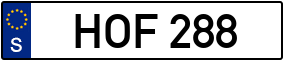 Trailer License Plate